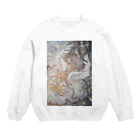 片翼の星屑の帳の天使 Crew Neck Sweatshirt