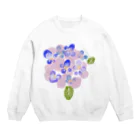 イラストレーター yasijunの君の名は紫陽花 Crew Neck Sweatshirt