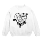 ぱにまる屋のドロドロハート Crew Neck Sweatshirt