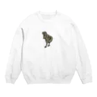 穴logのヒヨコのニワトリ Crew Neck Sweatshirt