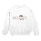 ねことお休みどころ　しらたまの「自由に育ってごめんね」ver.三毛猫 Crew Neck Sweatshirt