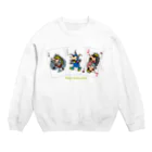 Chien de cirque サーカスの犬のババ抜き☆Make some noise♪♪♪ Crew Neck Sweatshirt