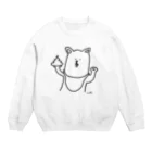 mikitoartのうんちく犬 Crew Neck Sweatshirt