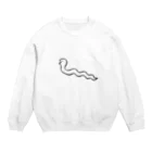 mikitoartのへび Crew Neck Sweatshirt