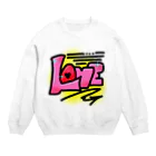 人食べるの「LOVE」 Crew Neck Sweatshirt