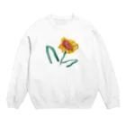 kika_drawingのおはな Crew Neck Sweatshirt