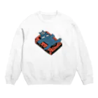 SYOKENのカバとカセットテープ(カラー) Crew Neck Sweatshirt