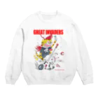 クサカイ商店の暴走ウッドベース/グレートインベーダーズ Crew Neck Sweatshirt