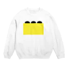 inko andの黄上の黒 Crew Neck Sweatshirt