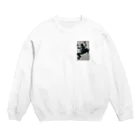 水墨絵師 松木墨善の蛙 Crew Neck Sweatshirt