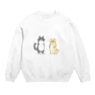 えびまよ🍤のモフモフキャット&ムチムチキャット Crew Neck Sweatshirt