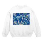 ミドニィー店のくらげときのこと海 Crew Neck Sweatshirt