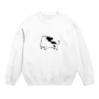 たえころりんの牛飛ぶ Crew Neck Sweatshirt