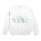 わんこのめろんそーだ Crew Neck Sweatshirt