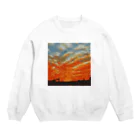 ざわこの夕焼け Crew Neck Sweatshirt