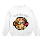 rerotozubu shopping houseのhappy oden Crew Neck Sweatshirt