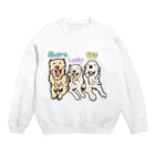 niconicotontonのうちの子1番☆〜ショートちゃん&ラッキーちゃん&笑平ちゃん〜 Crew Neck Sweatshirt