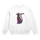 MizuriのStained Cat Crew Neck Sweatshirt