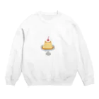 ゆるいイラストのみんな大好きプリン Crew Neck Sweatshirt