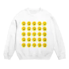 doppyのスマイルさんがいっぱい Crew Neck Sweatshirt