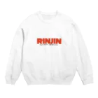 隣人@橋本市民球場のRINJIN 👥ショートライナーシミンキュージョー👥 Crew Neck Sweatshirt