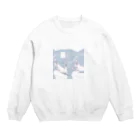 ゆーきんの絵ぐっずの羽二重 Crew Neck Sweatshirt