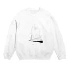 不思議と惹かれるのタバコとギター Crew Neck Sweatshirt