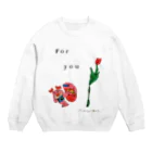 や さ し い き も ちのくまみぃ　ふぉーゆ Crew Neck Sweatshirt