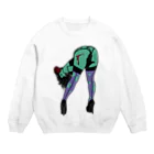 うの UNOのピンナップガール うの（ゾンビ） Crew Neck Sweatshirt