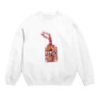 akikostyの昭和レトロなコラージュタグ№1 Crew Neck Sweatshirt