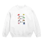 どんなときでものどんな時でも寿司おおきめ　透けてる Crew Neck Sweatshirt