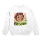 TELLのイラスト小屋のForeigner Crew Neck Sweatshirt