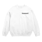 puikkoのロシア語　ウラー!!（ワンポイント　黒） Crew Neck Sweatshirt