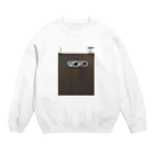 こあの覗きねこ Crew Neck Sweatshirt