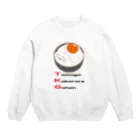 Draw freelyのTKG 卵かけられご飯 Crew Neck Sweatshirt