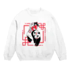 octpaco_きまぐれ商店のキョンシーパンダ Crew Neck Sweatshirt