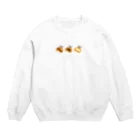 75chキッチンの何味のアジフライが好き？ Crew Neck Sweatshirt