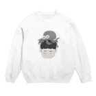 ﾆﾝｼﾞﾝｲｯﾎﾟﾝのたこぼうず Crew Neck Sweatshirt