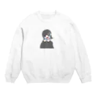 みーぽーのピアス3連インナーピアスエモい女の子ちゃん Crew Neck Sweatshirt