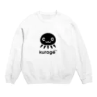 クラゲちゃんグッズ（公式）のクラゲちゃん（黒） Crew Neck Sweatshirt