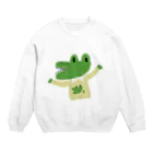 わにのワニ Crew Neck Sweatshirt