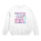 あにゃぱんるーむのブラウザ越しじゃ我慢できない！ Crew Neck Sweatshirt