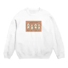 トイプードルの山菜シスターズの山菜シスターズ Crew Neck Sweatshirt