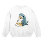 mofusandのサメにゃん Crew Neck Sweatshirt