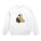 蒼井すばるのくまマフラー。 Crew Neck Sweatshirt