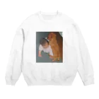 私とミニチュアダックスフンドの私と犬 Crew Neck Sweatshirt