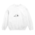 きらの文鳥と人間 Crew Neck Sweatshirt