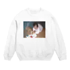 私とミニチュアダックスフンドの私と犬☆☆ Crew Neck Sweatshirt