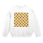 ゆるいイラストのアイテム - イラストレーターハセガワのビーバーと小枝 Crew Neck Sweatshirt