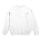 ふーふーtabinekoのふーちゃんとずっといっしょ(logo黒ver) Crew Neck Sweatshirt